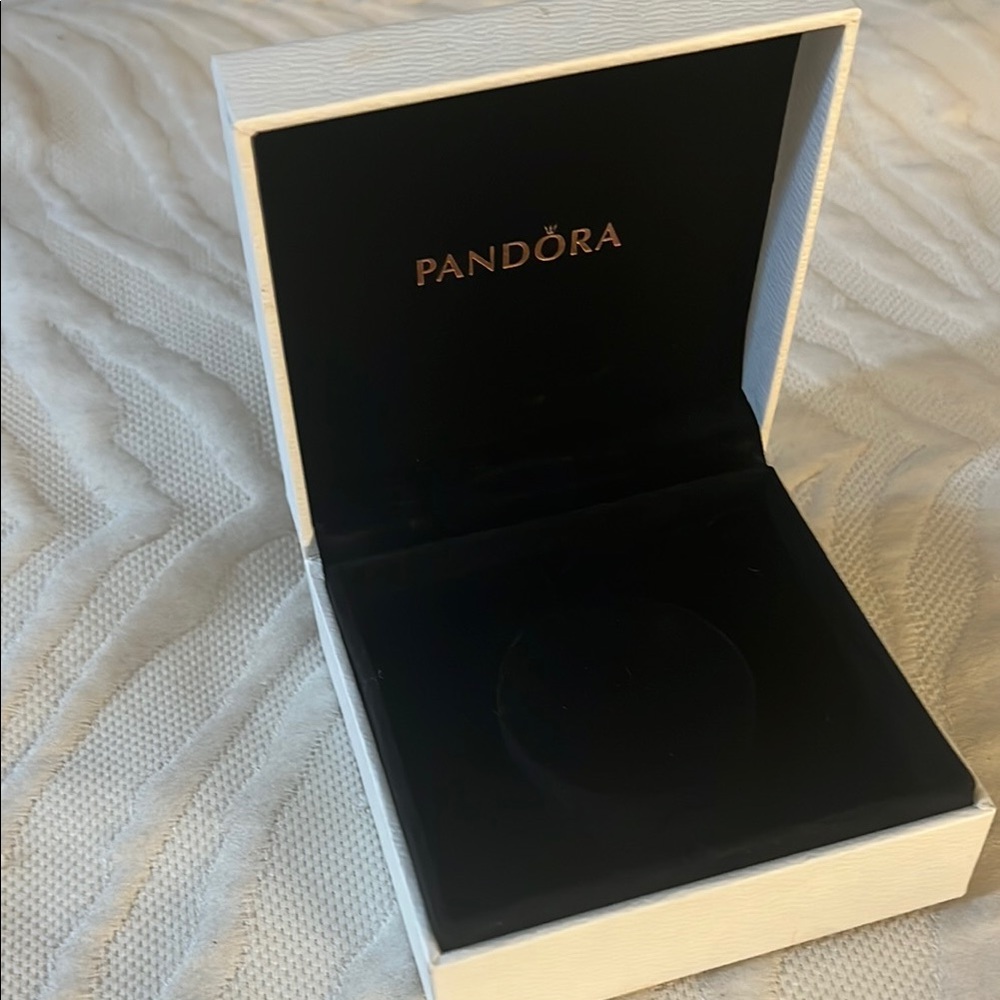Pandora White and Black Jewelry Box